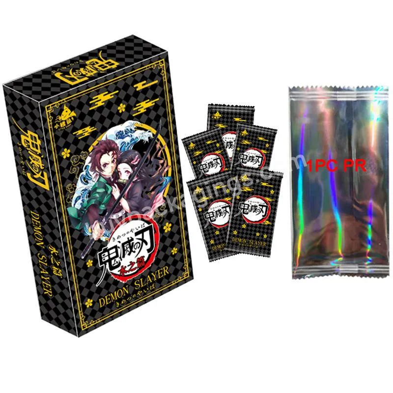 Wholesales 36box New Demon Slayer Collection Cards Box Kamado Tanjirou Kamado Anime Playing Game Carts Christmas Gift