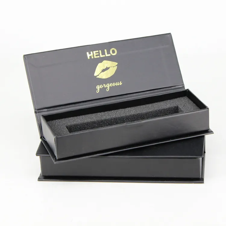 Yilucai custom box skin care cream packaging cosmetic gift paper packaging black lip gloss packaging box cosmetic boxes