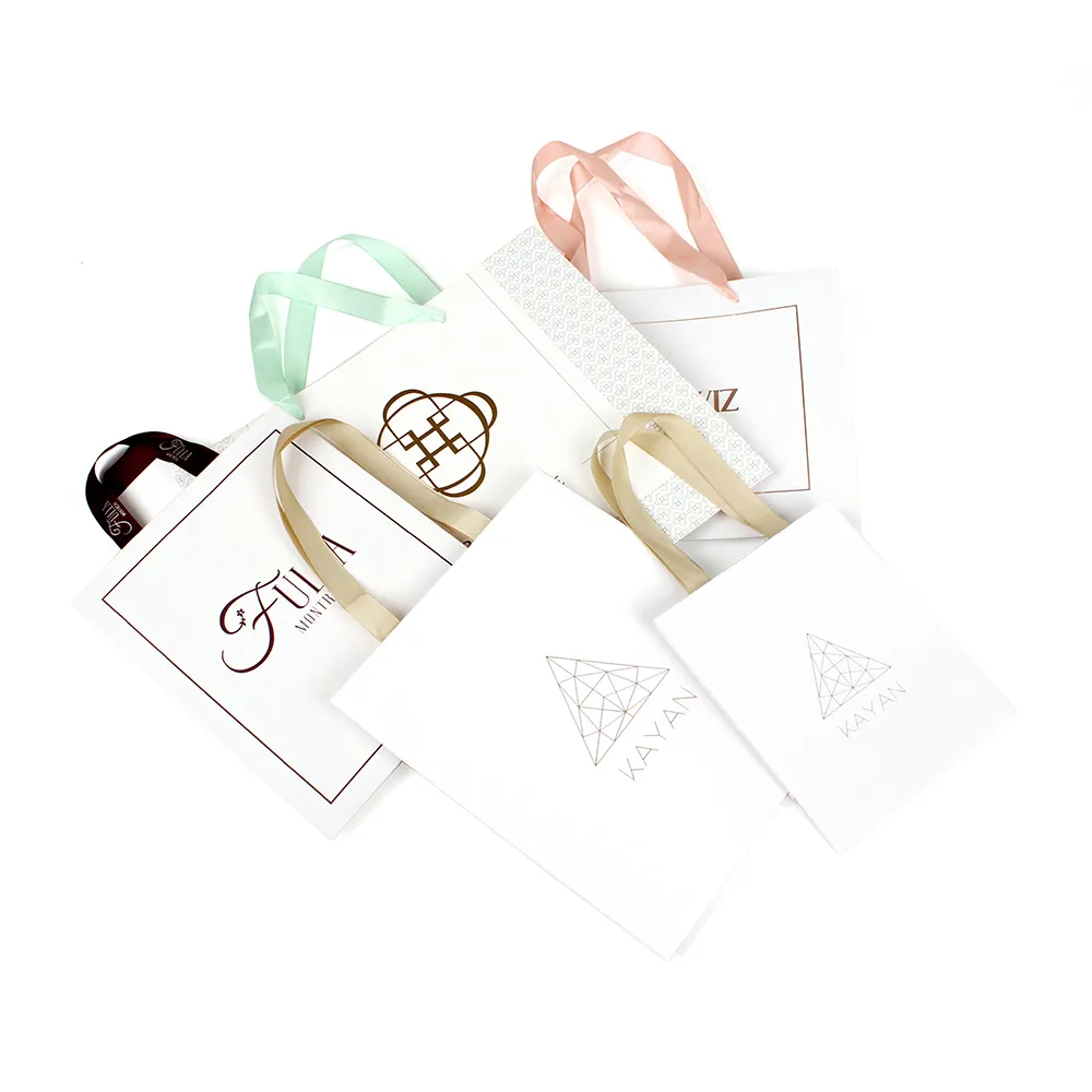 Yilucai Custom Luxury Paper Retail Perfume Shopping Cosmetic Boutique Bags