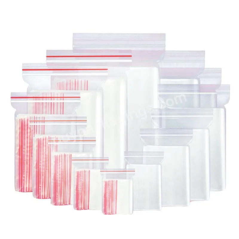 Zip Lock Bags Clear Poly Bag Reclosable Plastic Zipper Bags