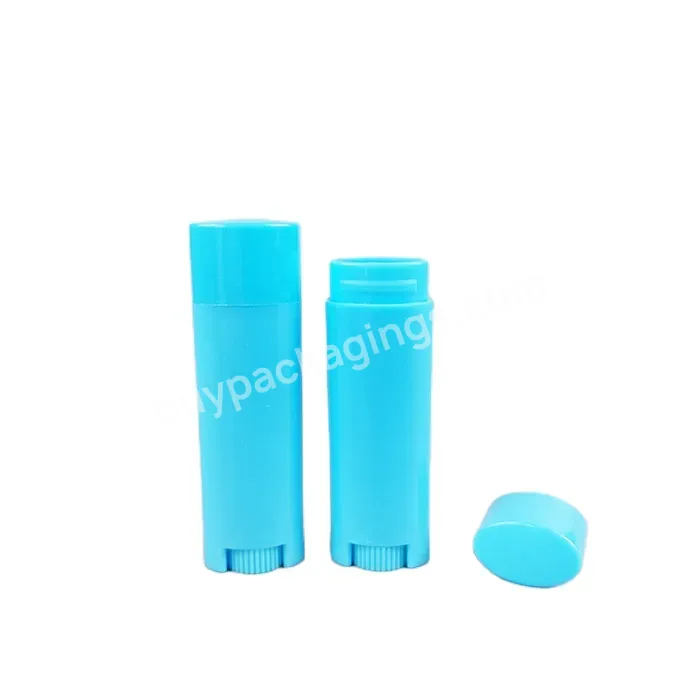 0.15oz 5g Mini Empty Make-up Stick Tube Container White Black Clear Oval Plastic Lip Balm Tube