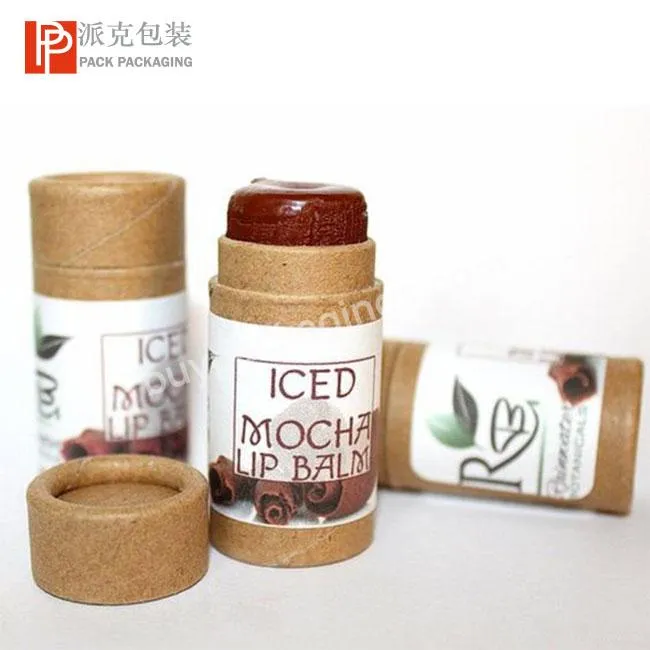 0.3oz 0.5oz 1 oz 1.5oz 2oz Eco Friendly Kraft Paper Cardboard Push up Paper Tube for Lip Balm  Deodorant Tubes Wholesale