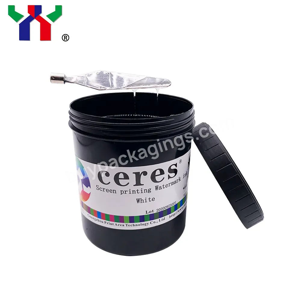 0.5kg Screen Printing White Watermark Ink/printing Watermark For Security File