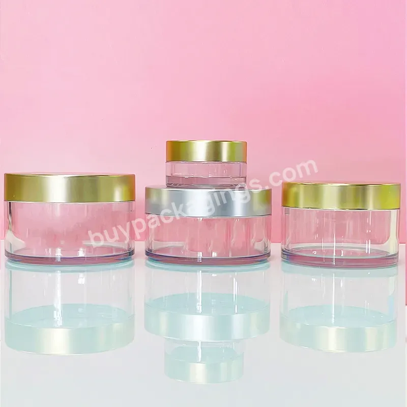 0.5oz 1oz 4 Oz Scrub Container 50ml 80ml 100ml 150ml 300ml Thick Wall Frosted Pet Plastic Cosmetic Cream Jars With Lids 200ml