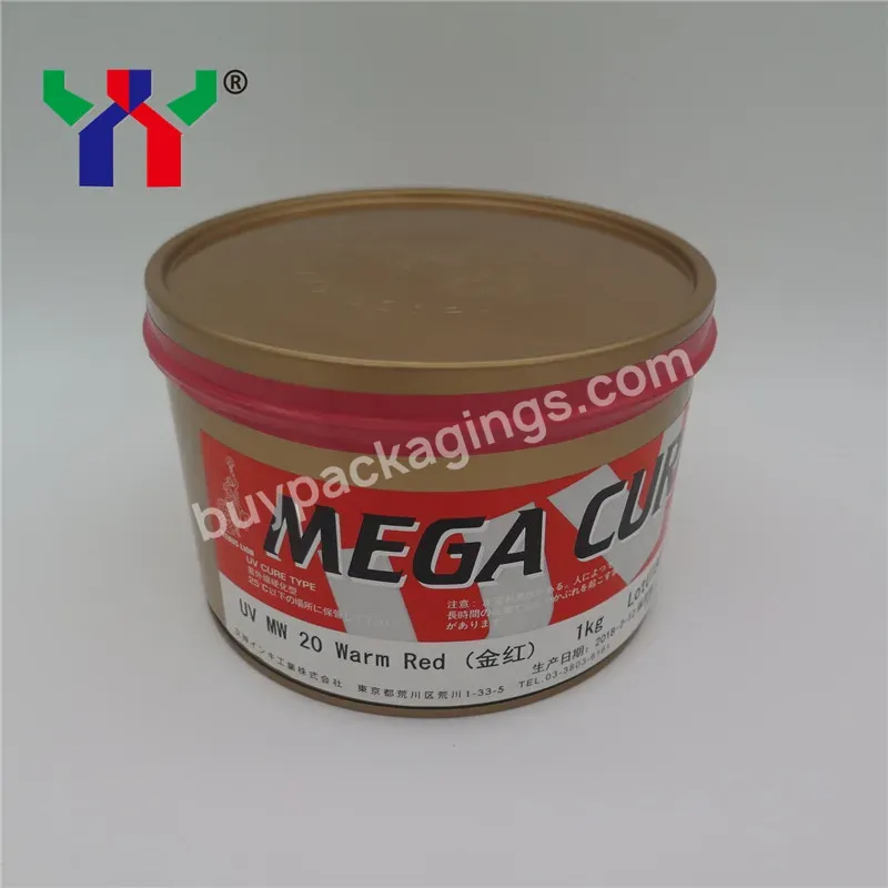 1 Kg/can Megacure Uv Offset Printing Ink Mw 20 Warm Red Color