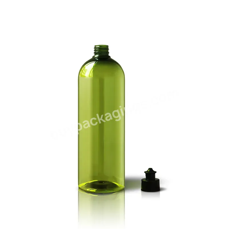 1 Litre Big Capacity Cosmo Round Pet Lotion Bottle With Twist Up Cap