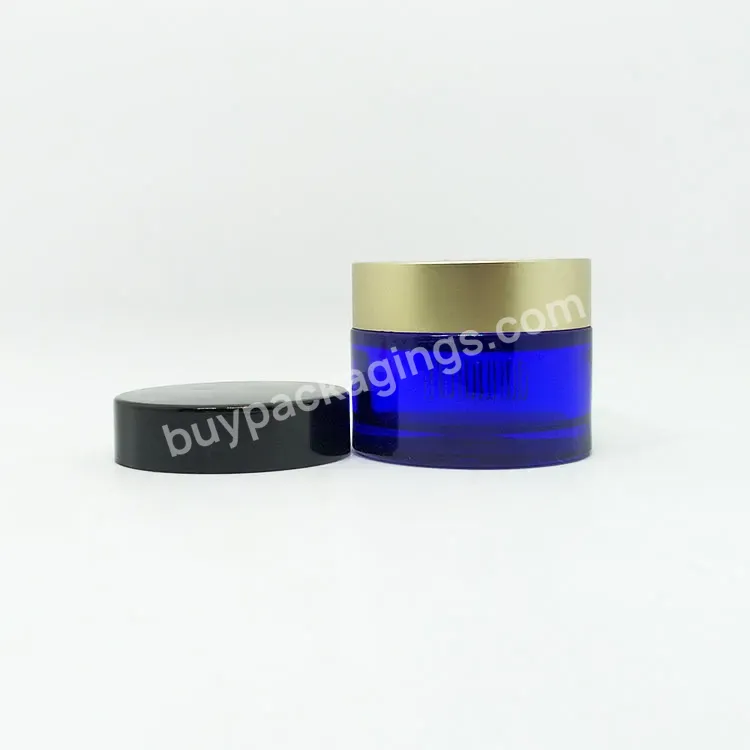 1 Oz 20g 30g 50g 100g Empty Amber Glass Cream Jars Body Face Skincare Cosmetic With Screw Lid