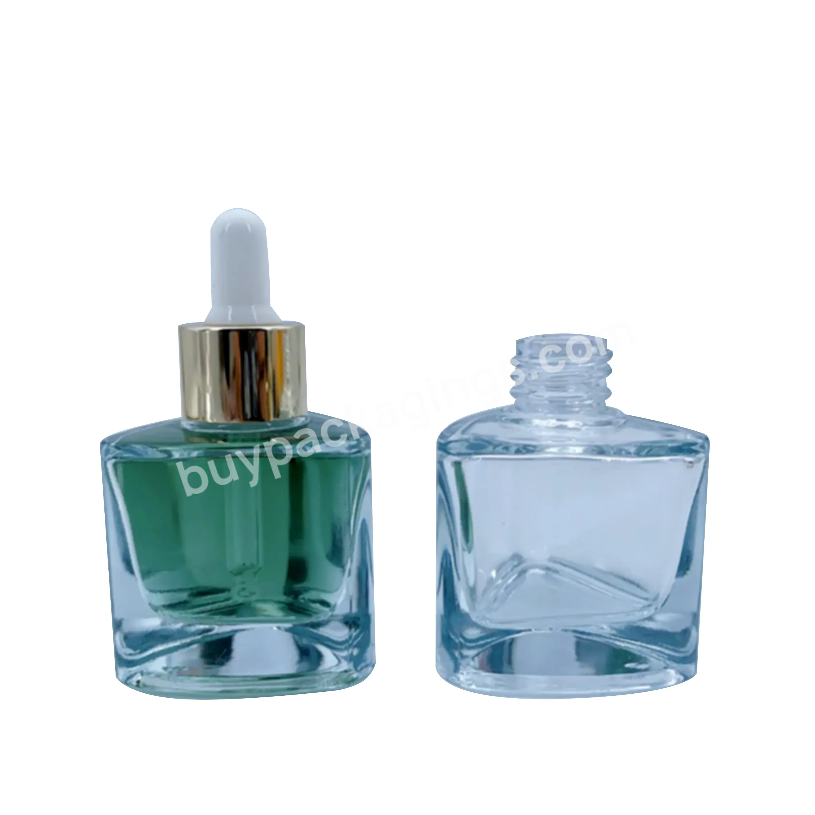 1 Oz Glass Dropper Bottle 30ml Pressing Cosmetic Skin Care Essence Dropper Bottle