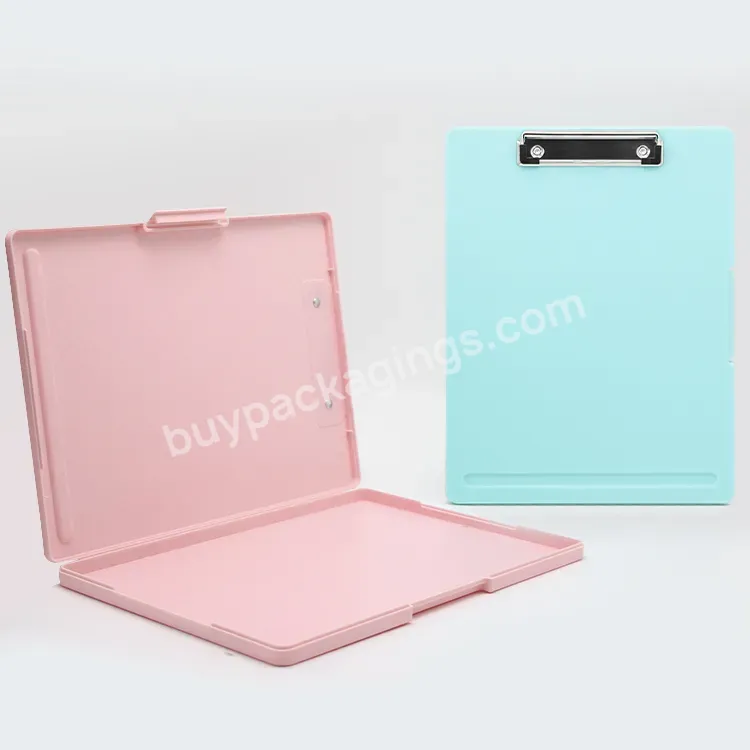 1 Pcs Personalized New Slim Plastic Storage File Organizer Clip Foldable Durable Folder Nursing Clipboard With Storage