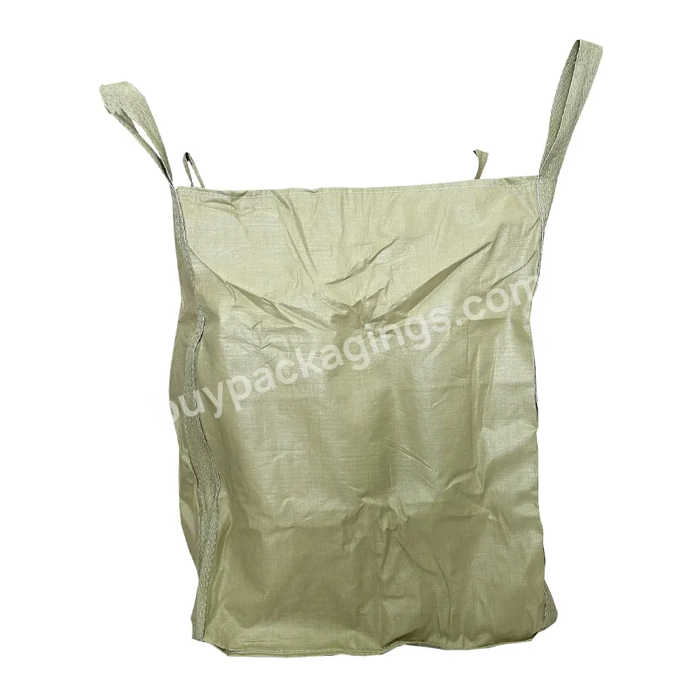 1 Ton Jumbo Fibc Big Bulk Bag Top Cross Packing Fibc Bag Construction And Chemical Packaging Bags Containers - Buy 1 Ton Fibc Bag Construction And Chemical Products,China Bulk Bag Manufacturer,1000 Kgs Jumbo Bags.