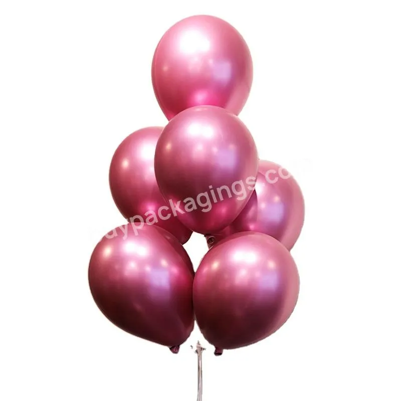 10 \12\ metal balloon wedding birthday party venue opening ceremony decoration chrome latex balloon