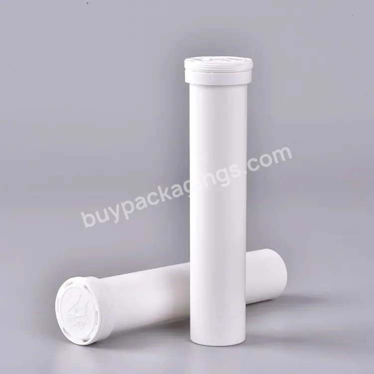 10-15 Tablets Available Plastic Tube With Spring Top Plastic Effervescent Tablet Tube Pharmaceutical Plastic Pills Tube