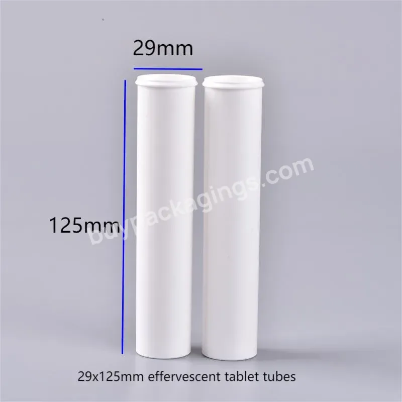 10-15 Tablets Available Plastic Tube With Spring Top Plastic Effervescent Tablet Tube Pharmaceutical Plastic Pills Tube