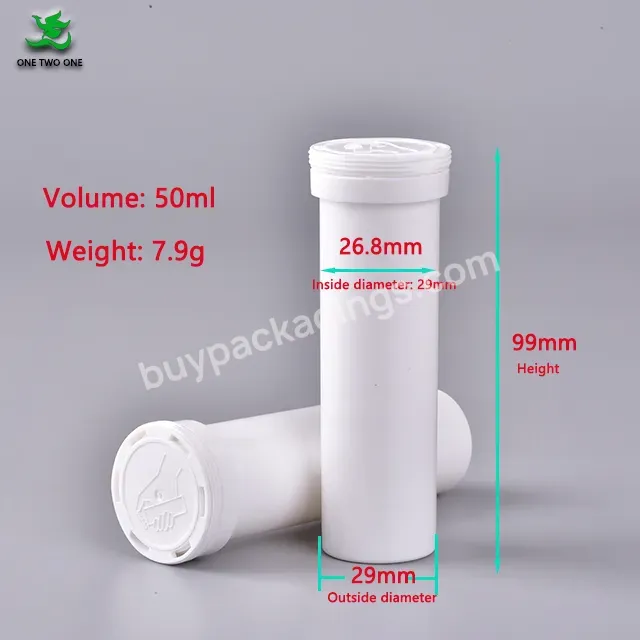 10 Pcs Tablet Vitamin C Effervescent Tablet Packaging Bottle Manufacturer Effervescent Tablet Pill Bottle Pill Tube Container