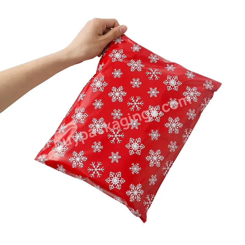 10 X 13inch Christmas Snow Printed Mailer Parcel Bags Mail Pouch