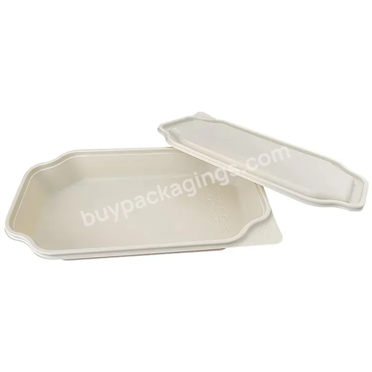 100% Biodegradable 500ml Take Away Fast Food Disposable Corn Starch Food Container With Separate Lid