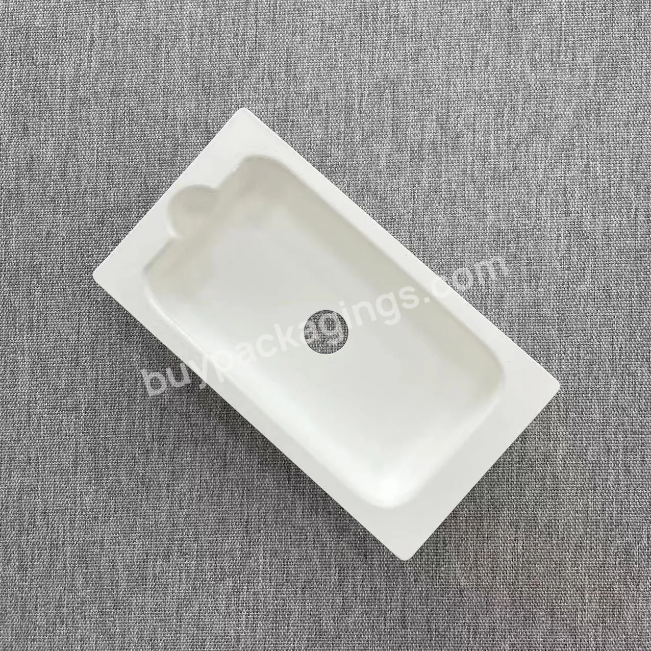 100% Biodegradable Bagasse Custom Logo Molding Pulp Tray Packaging Molded Paper Pulp Shockproof Inserts Tray