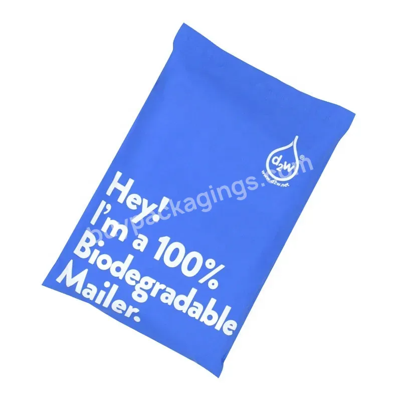 100% Biodegradable Mailing Bag D2w Compostable Poly Mailer Bag Eco-friendly Plastic Bag Recycle Custom Logo