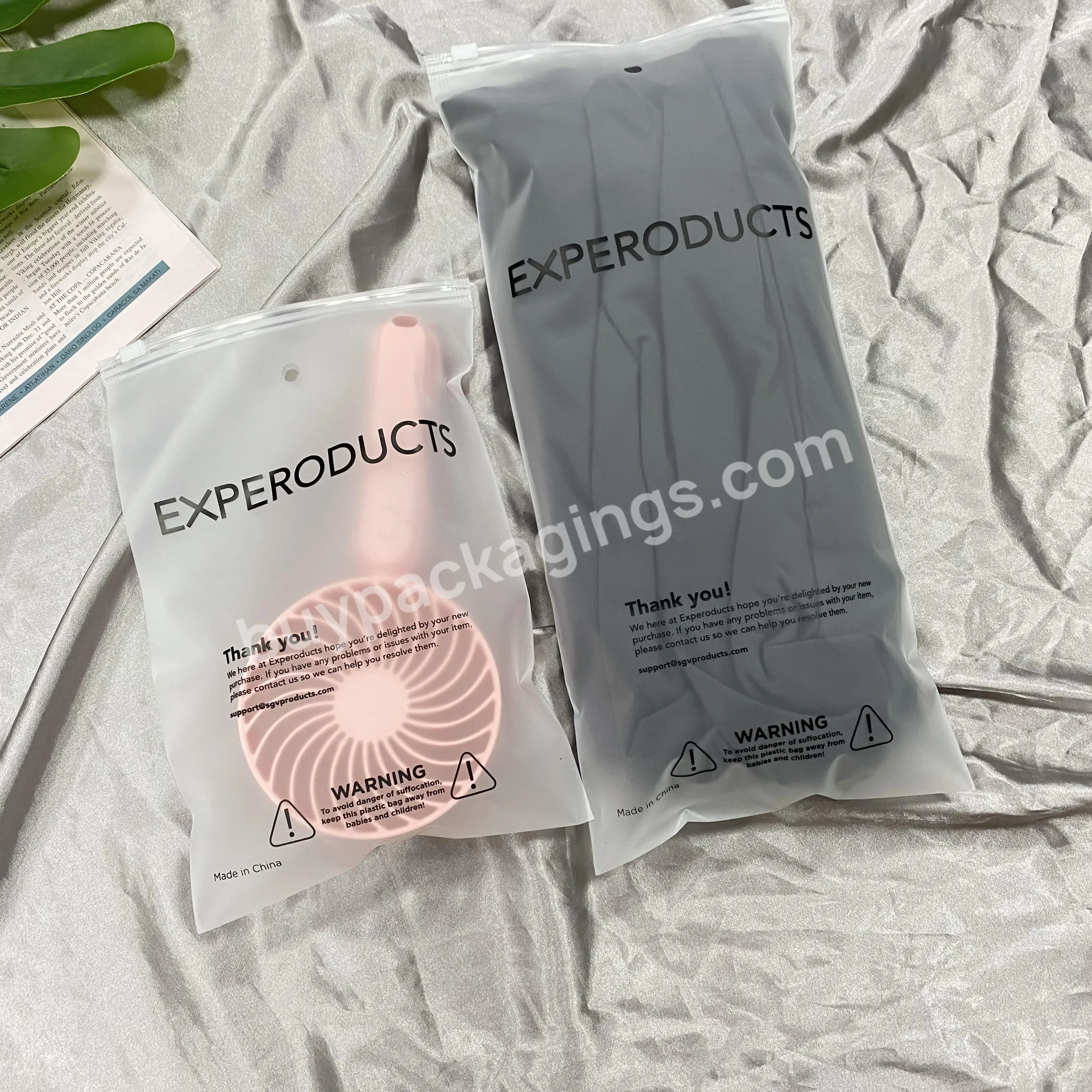 100% Biodegradable Packaging Plastic Bags Swimwear Clothes,Ziplock Pe Tshirt Bag Zipper Polybags Garment Plastic Bag With Logo