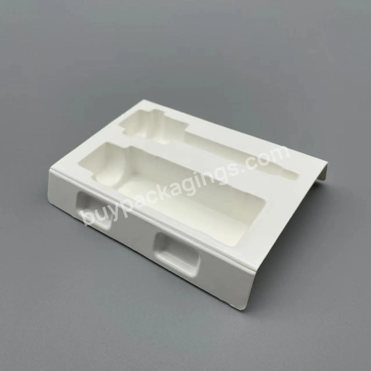 100% Biodegradable Plastic Bagasse Fiber Pulp Product Insert Packaging Inner Tray Insert