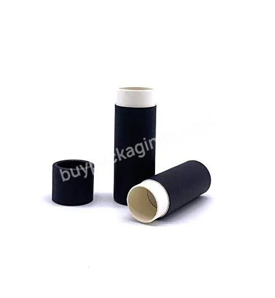 100% Biodegradable Pulp Cosmetic Cardboard Cylinder Box Round Paper Tube Packaging