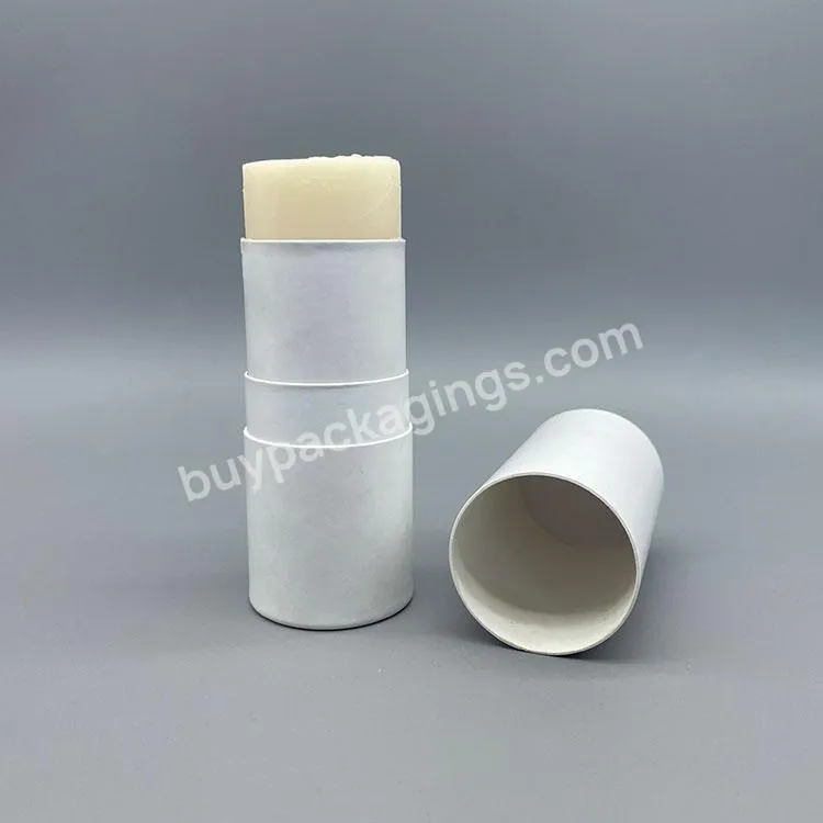 100% Biodegradable Pulp Cosmetic Cardboard Cylinder Box Round Paper Tube Packaging