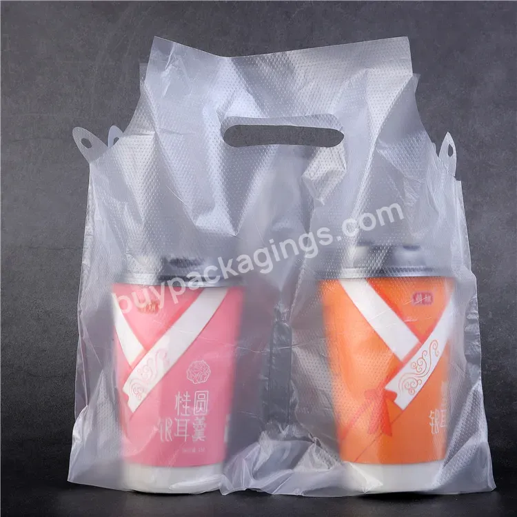 100% Degradable Hdpe+tdpa Milk Tea Packaging Bag