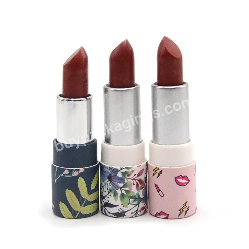 100% Eco friendly Lipstick paper tube packaging cardboard chapstick packaging tube