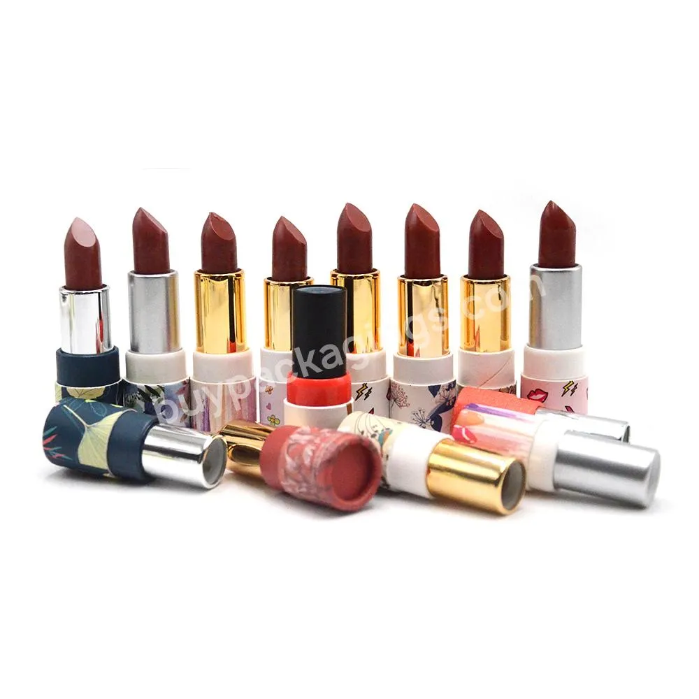 100% Eco friendly Lipstick paper tube packaging cardboard chapstick packaging tube