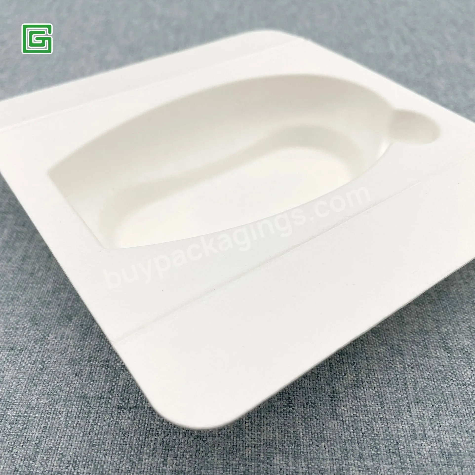 100% Eco Friendly Molded Pulp Fiber Wholesale Cosmetic Perfume Shampoo Box Paper Packaging Inner Tray