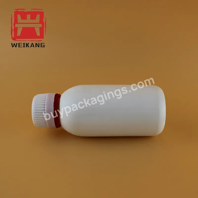 100 Ml Empty Container Round Opaque Plastic Pharmaceutical Liquid Bottle