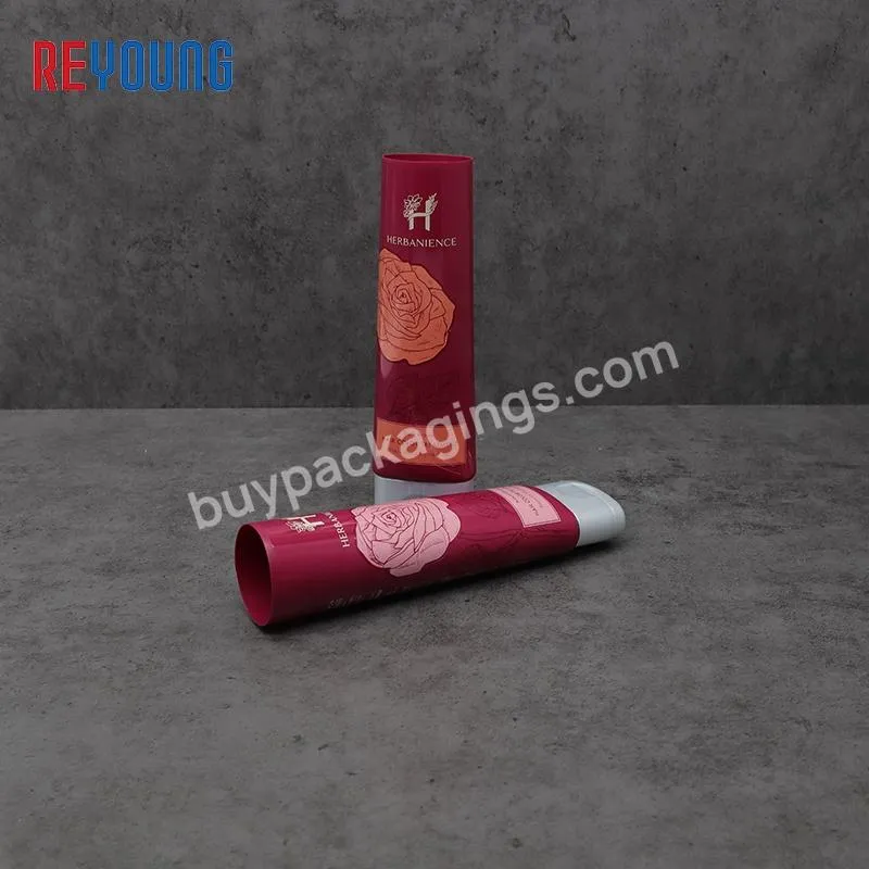 100 Ml PE Biodegradable Portable Soft Squeeze Tube Custom Pastel Skincare Cosmetic Packaging Plastic Tubes