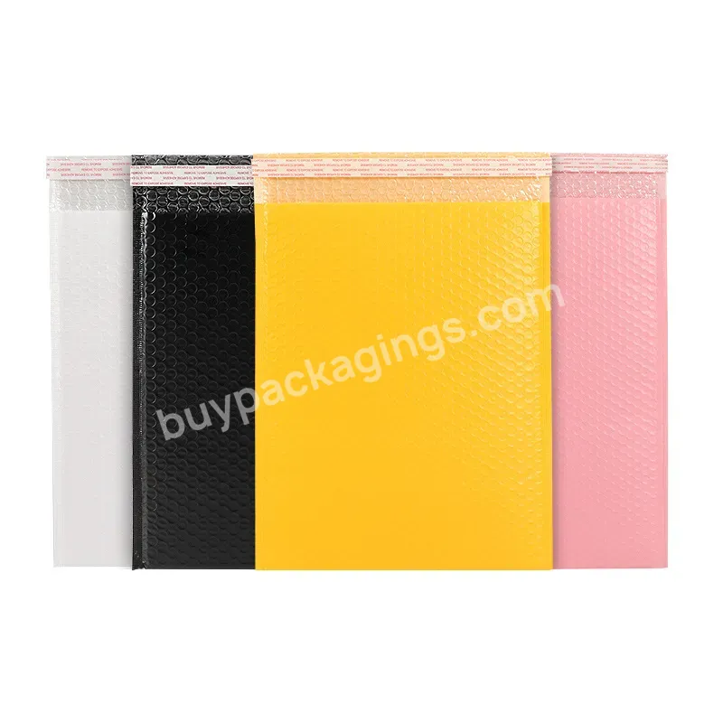 100 Moq Poly Bubble Mailers Print Logo Air Mailing Bags Envelope Express Shipping Package