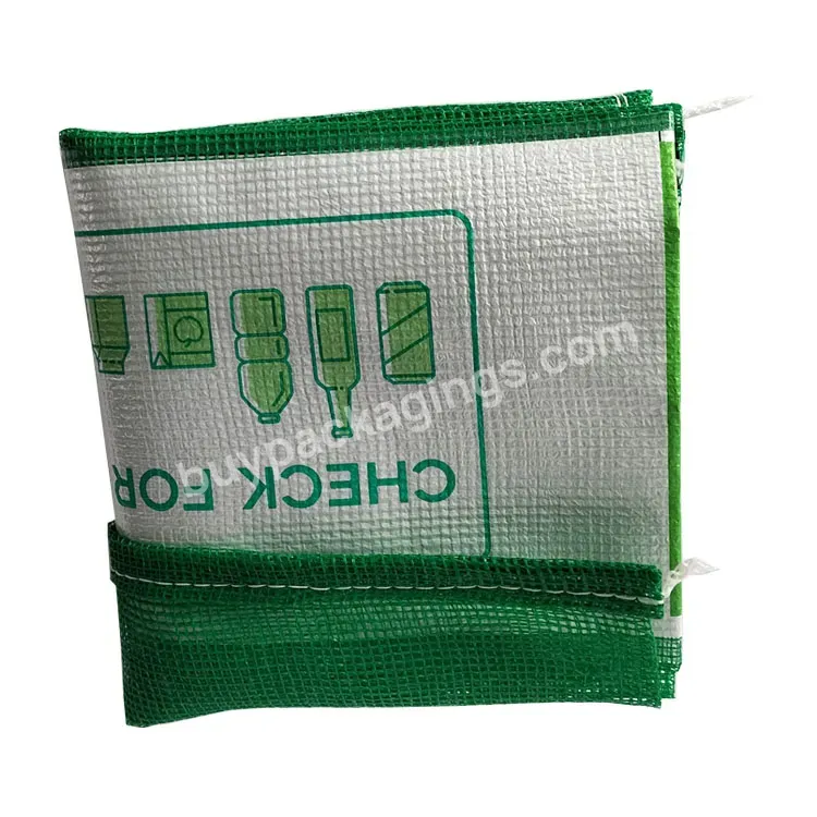 100% New Material Mesh Bag Onion Potato Tubular Mesh Bag 50*80cm 25kg 30kg