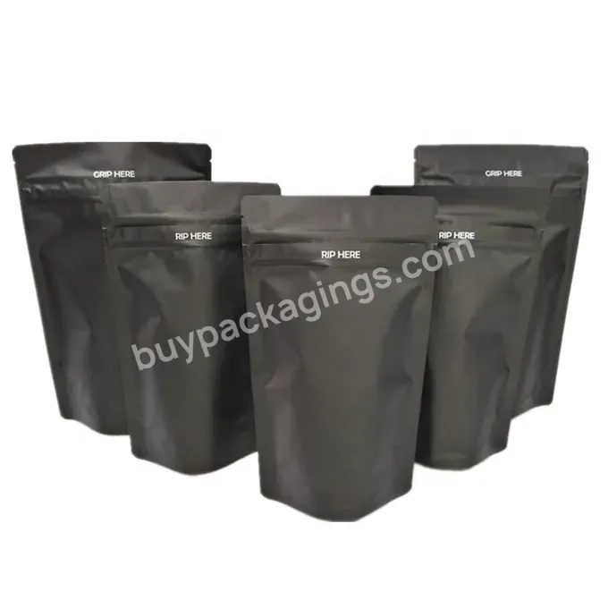 100 Pcs /unit Smell Proof Bags 4x6 Inches Matte Black Resealable Zip Lock Metallic Foil Mylar Bags