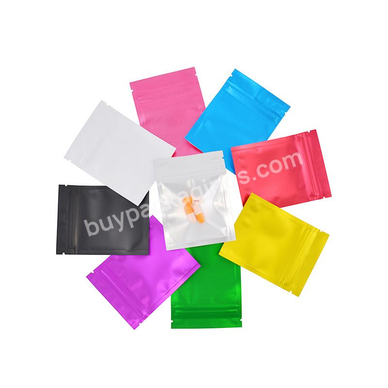 100 Pcs/lot Transparent Front Resealable Tea Plastic Mylar Ziplock Bag