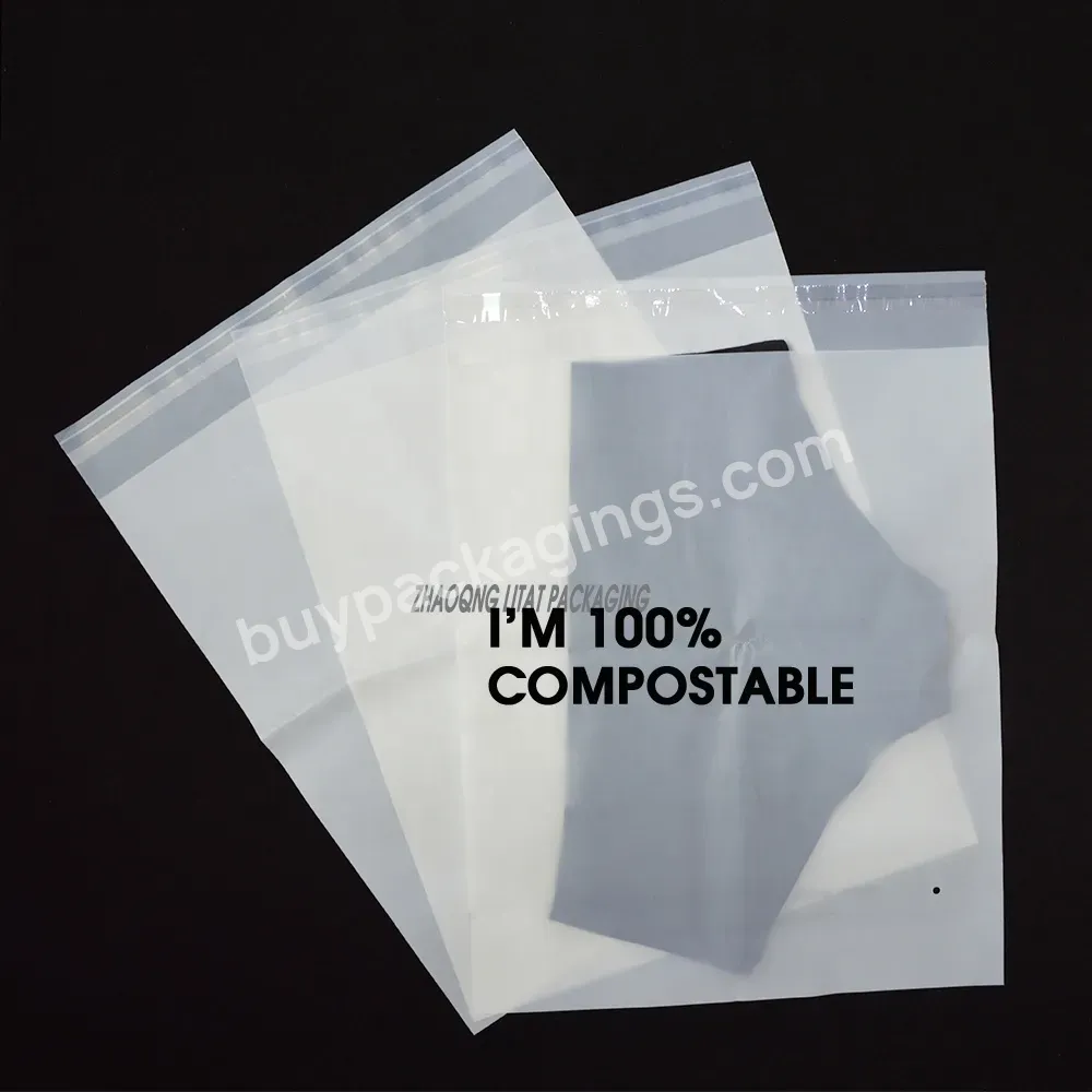 100% Pla Biodegradable Cornstarch Bags Compostable Garment Packaging Bag With Self Adhesive Tap - Buy Corn Starch Bags Compostable Self Adhesive Bag,100% Biodegradable Clothing Garment Packaging Bags,Compostable Garment Packaging Bags With Self Adhes