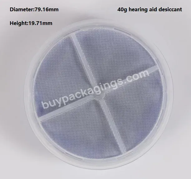 100% Pla Material Silica Gel Desiccant Dampness Proof Use For Hearing Aid Drying Capsule