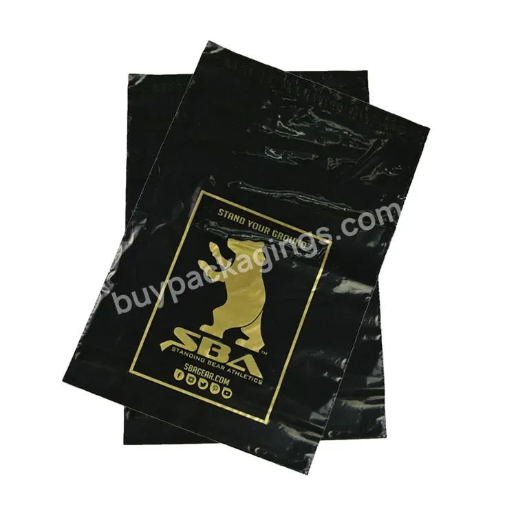 100% Recycle Biodegradable Custom Self Sealing Shirt Packaging Matte Black Poly Compostable Mailer Courier Bag