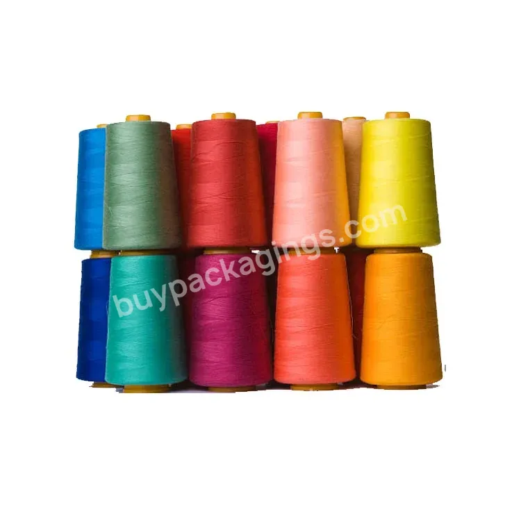 100% Spun Polyester 403 /203/206 Sack Bag Undeyd Sewing Thread For Bag Closer Machine