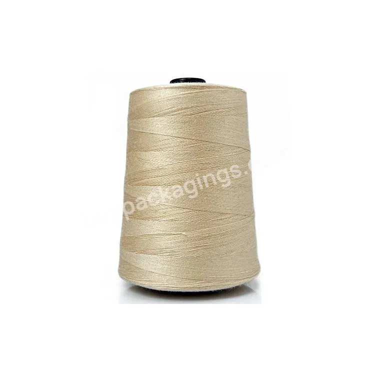 100% Spun Polyester Yarn 206 Polyester Spun Yarn Sewing Thread For Bag Closing