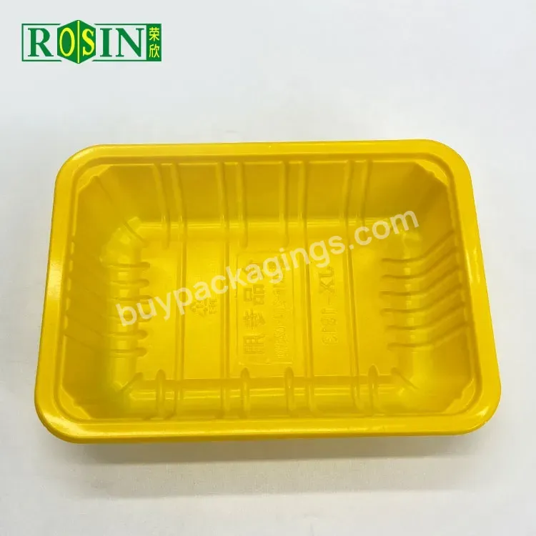 1000 G Supermarket Meat Tray Pp Cpet Meat Tray Disposable Microwaveable Meat Tray Disposable Plastic Frozen Food