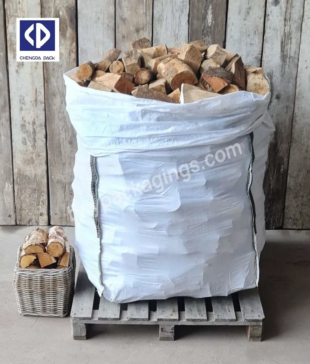 1000kg Pp Jumbo Plastic Bulk Container Fibc Bag Plastic Bags For Firewood