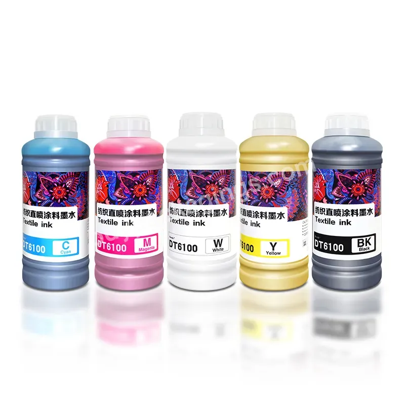 1000ml Dtg Textile Ink For R1800 R1900 R2000 1390 1400 1410 1430 Printers