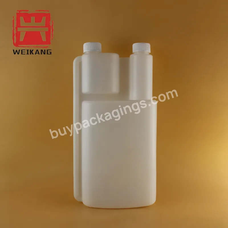 1000ml Plastic Hdpe Dispenser Double Twin Neck Dosing Bottle