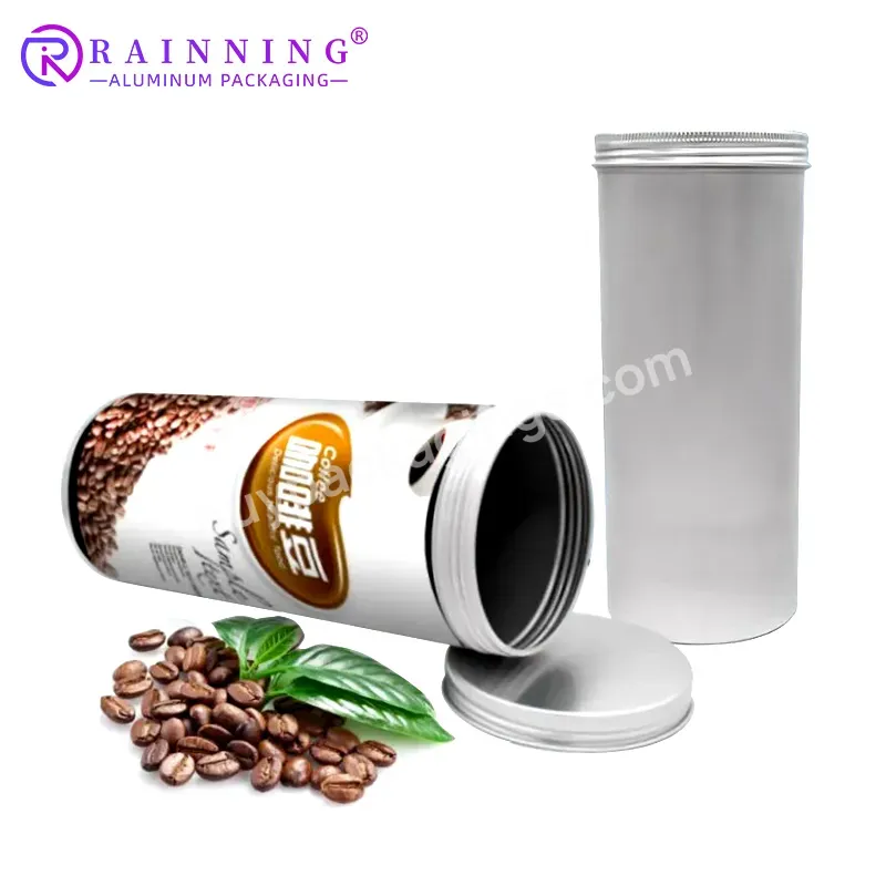 1000ml/1l High Capacity Aluminum Tin Cans For Food Storage Tea Food Grade Packaging Metal Round Aluminum Jar Container