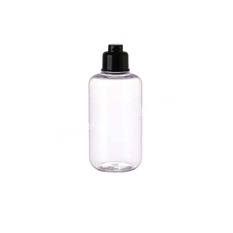 100/200/300ml Wholesale Plastic Toner Bottle Clear Brown Lotion Bottle Flip Top Plastic Bottle