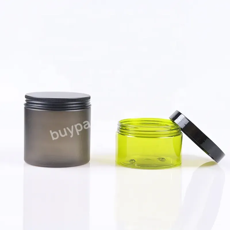 100g 200g 250g 500g Custom Pet Plastic Jar Face Hand Cream Skin Care Container Packaging Jars With Lids