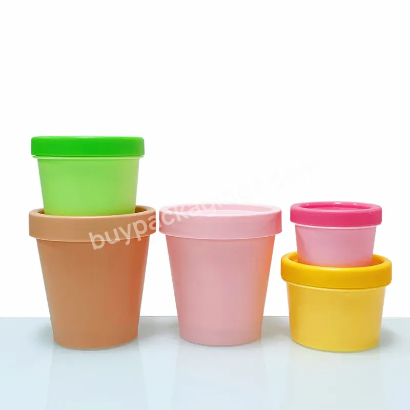 100g 200g Frosted Cosmetic Jar Plastic Pp Empty Ice Cream Body Scrub Butter Jars Face Mask Containers