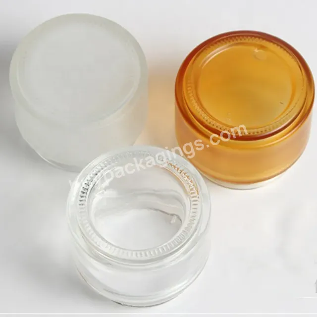 100g Cosmetic Jars Frosted Double Wall Glass Jar With For Cream Lotion Cosmetic Packaging In Stock